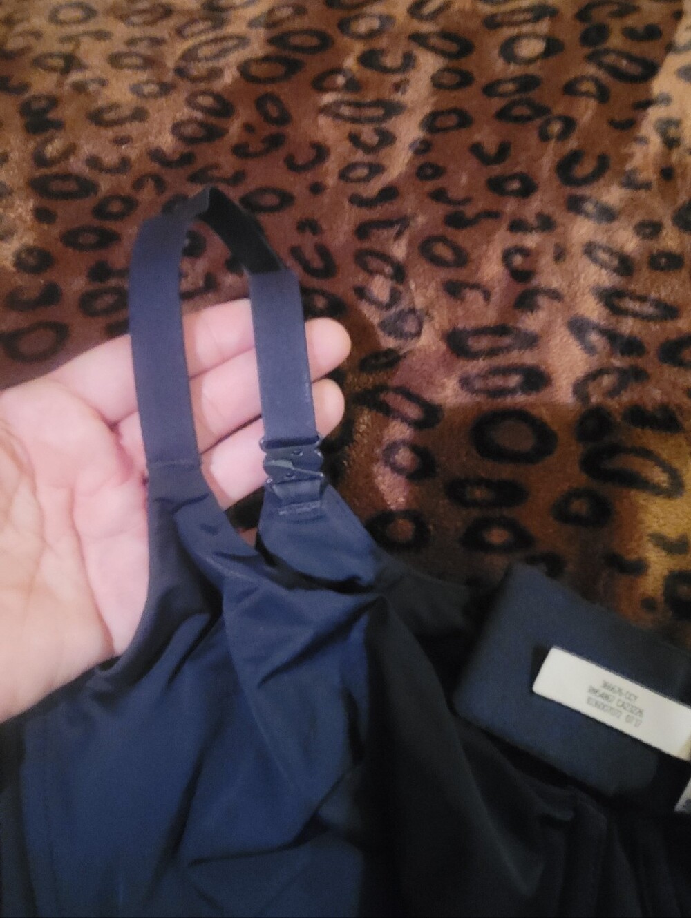 Women’s Underwire Bra Set - Black and Navy - Picture 3 of 6